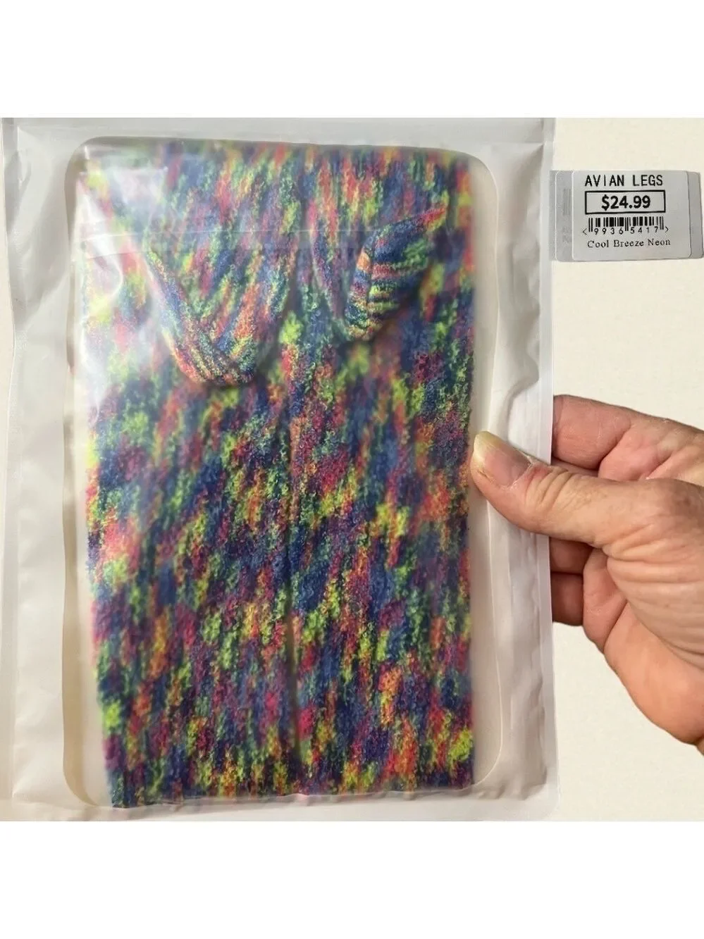 NWT Multicolor Neon Mesh Fishnet-Style Tights Pantyhose Hosiery Stockings-S/M
